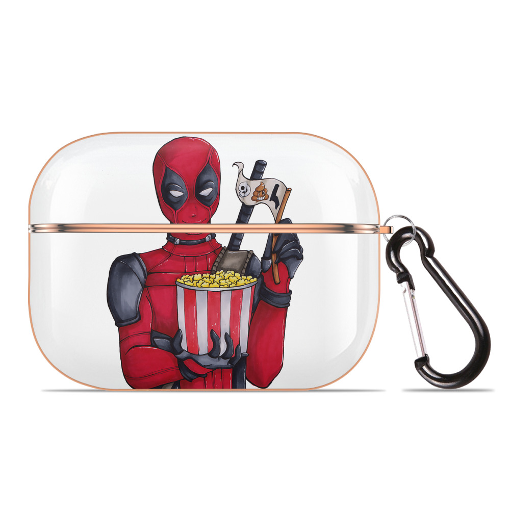 （画像用） Deadpool デッドプール 【AirPods Pro用】ハードシェル保護ケース｜耐衝撃・防指紋・カラビナ付き商品仕様