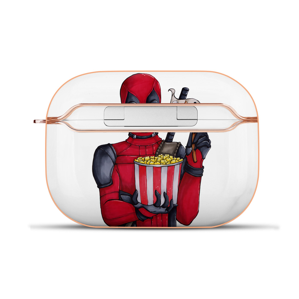 （画像用） Deadpool デッドプール 【AirPods Pro用】ハードシェル保護ケース｜耐衝撃・防指紋・カラビナ付き商品仕様