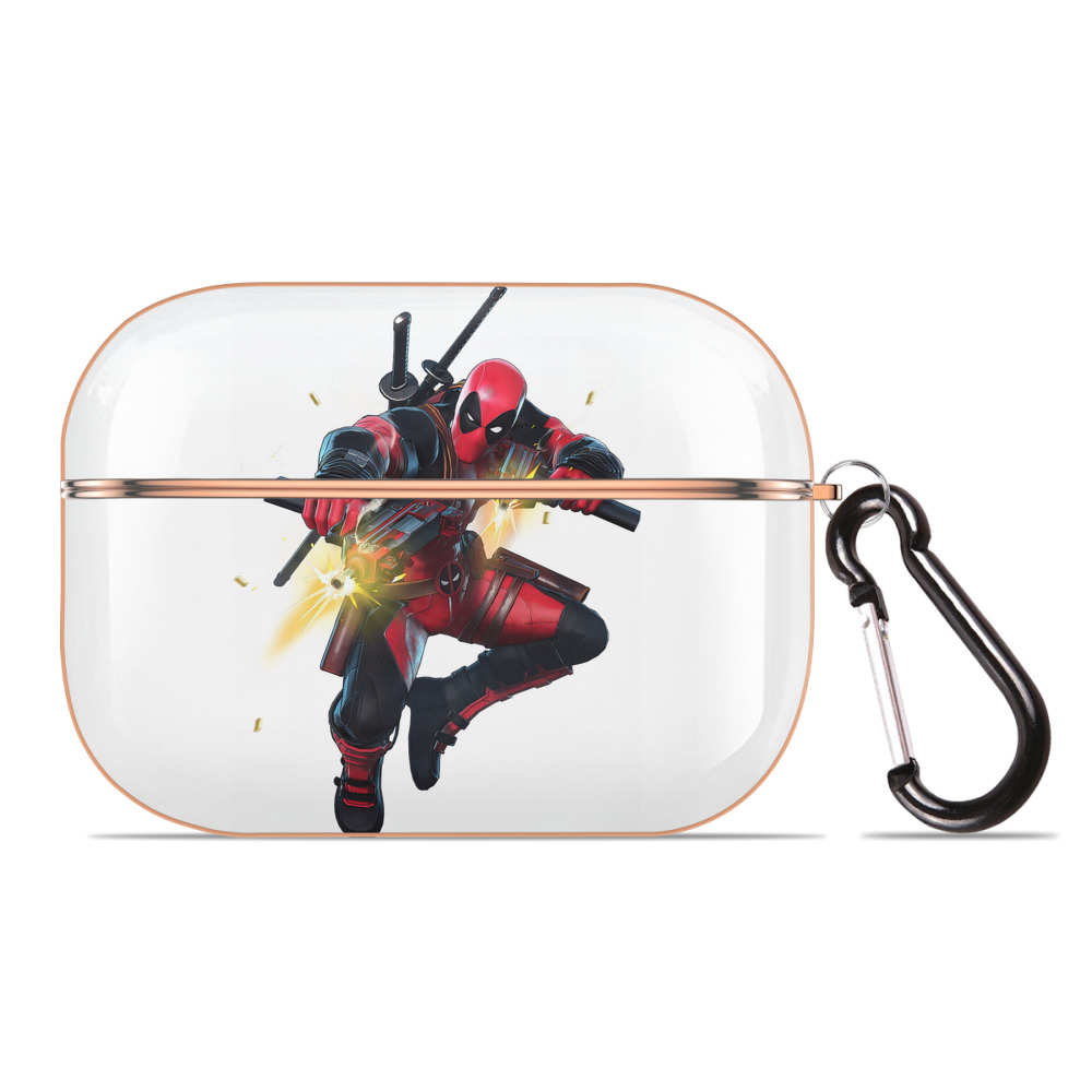 （画像用） Deadpool デッドプール 【AirPods Pro用】ハードシェル保護ケース｜耐衝撃・防指紋・カラビナ付き商品仕様