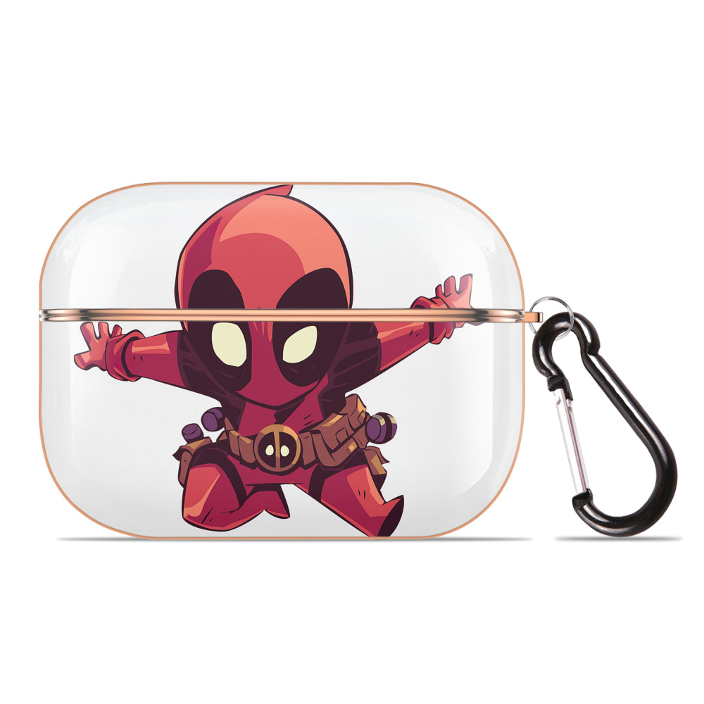 （画像用） Deadpool デッドプール 【AirPods Pro用】ハードシェル保護ケース｜耐衝撃・防指紋・カラビナ付き商品仕様