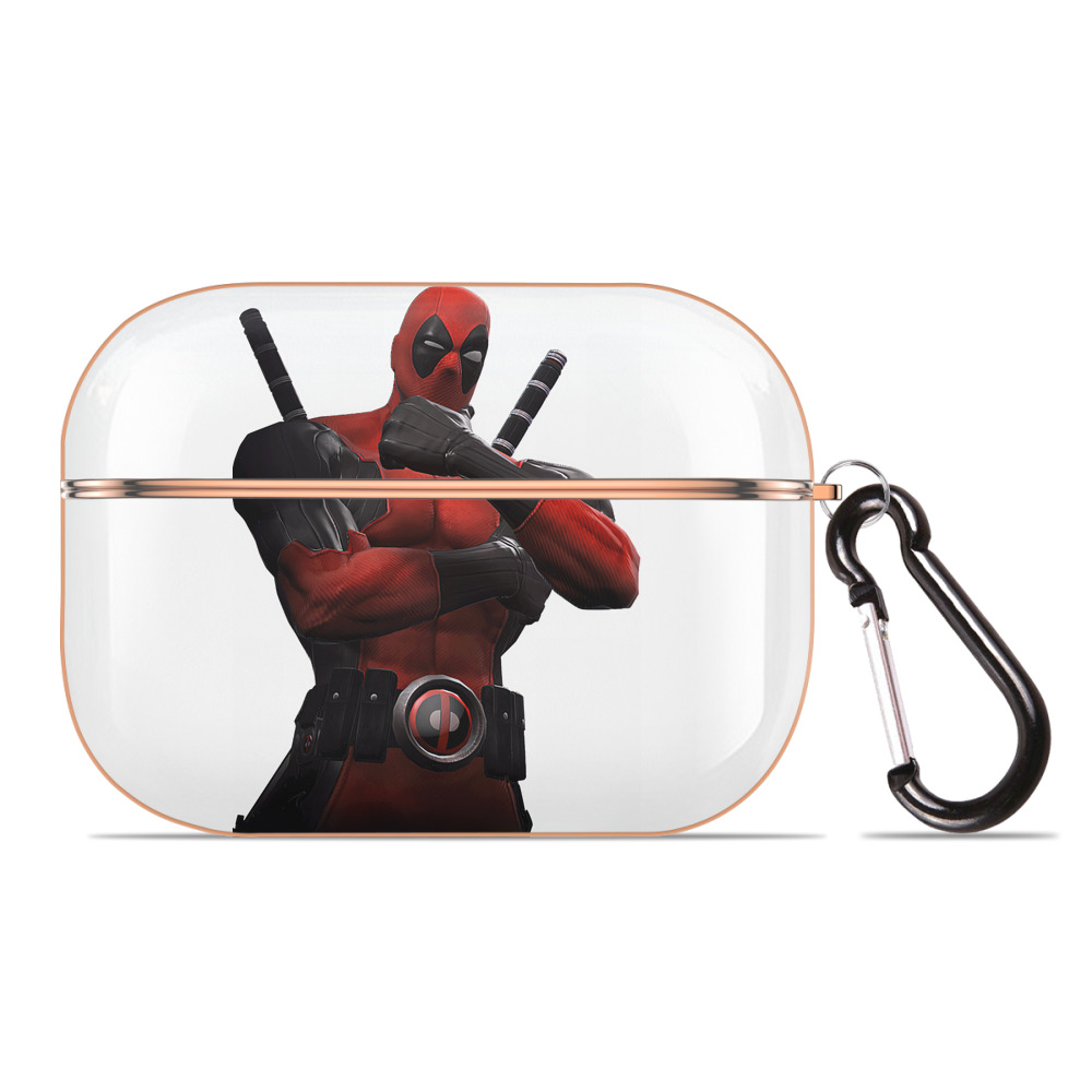 （画像用） Deadpool デッドプール 【AirPods Pro用】ハードシェル保護ケース｜耐衝撃・防指紋・カラビナ付き商品仕様