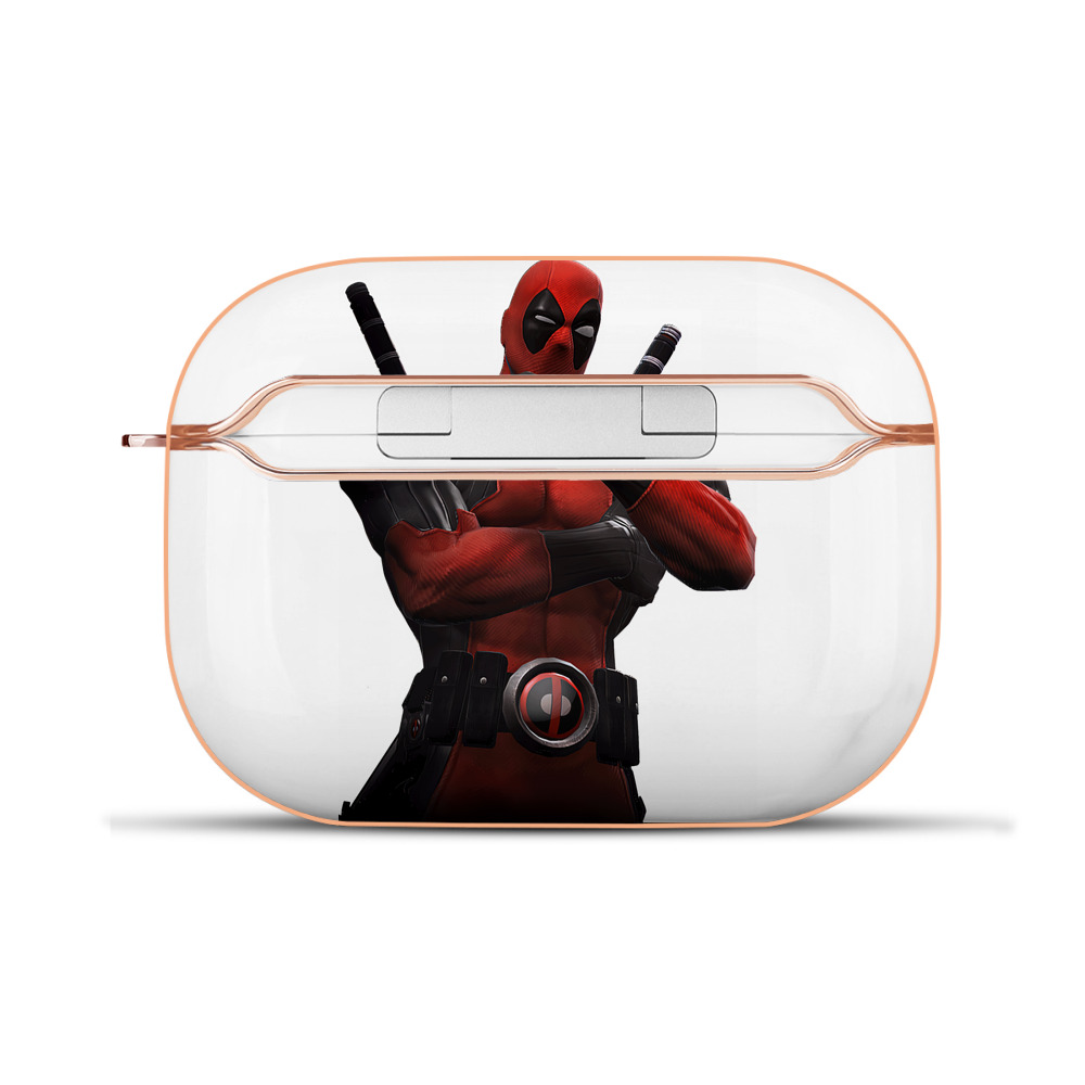 （画像用） Deadpool デッドプール 【AirPods Pro用】ハードシェル保護ケース｜耐衝撃・防指紋・カラビナ付き商品仕様