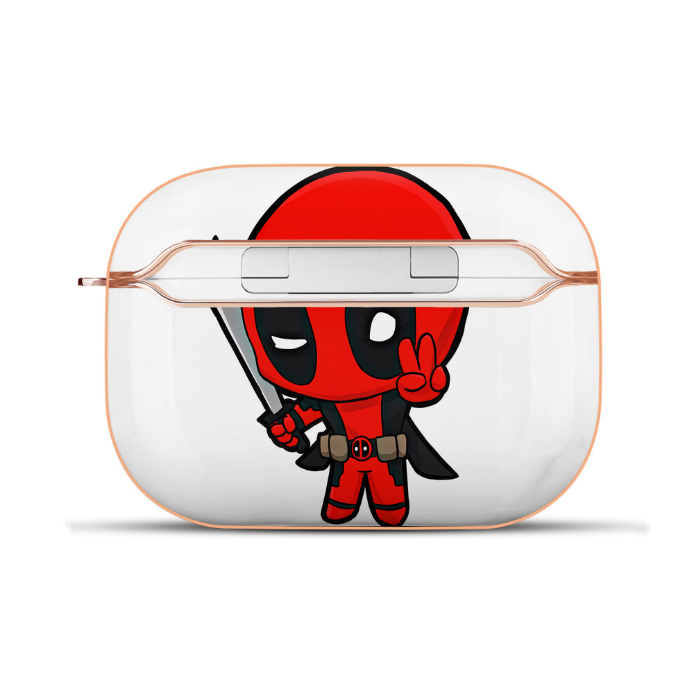 （画像用） Deadpool デッドプール 【AirPods Pro用】ハードシェル保護ケース｜耐衝撃・防指紋・カラビナ付き商品仕様