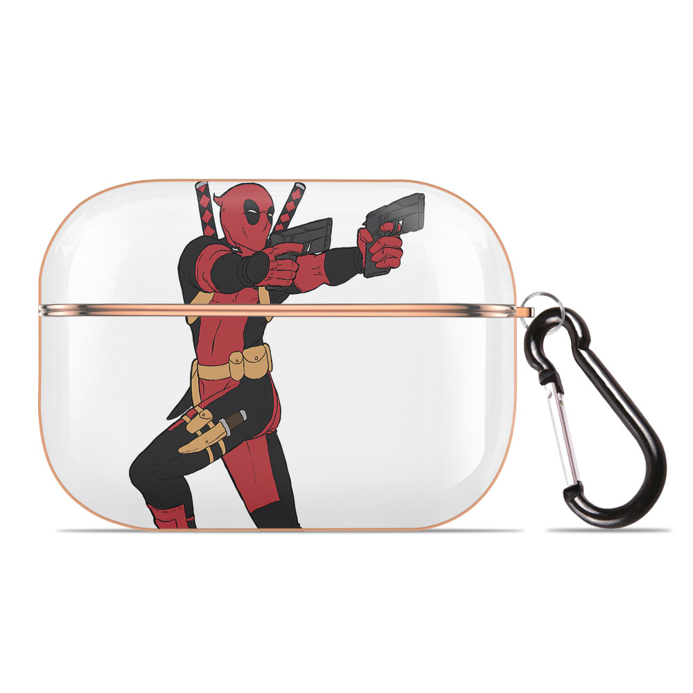 （画像用） Deadpool デッドプール 【AirPods Pro用】ハードシェル保護ケース｜耐衝撃・防指紋・カラビナ付き商品仕様
