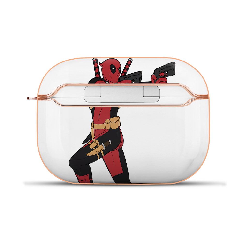 （画像用） Deadpool デッドプール 【AirPods Pro用】ハードシェル保護ケース｜耐衝撃・防指紋・カラビナ付き商品仕様