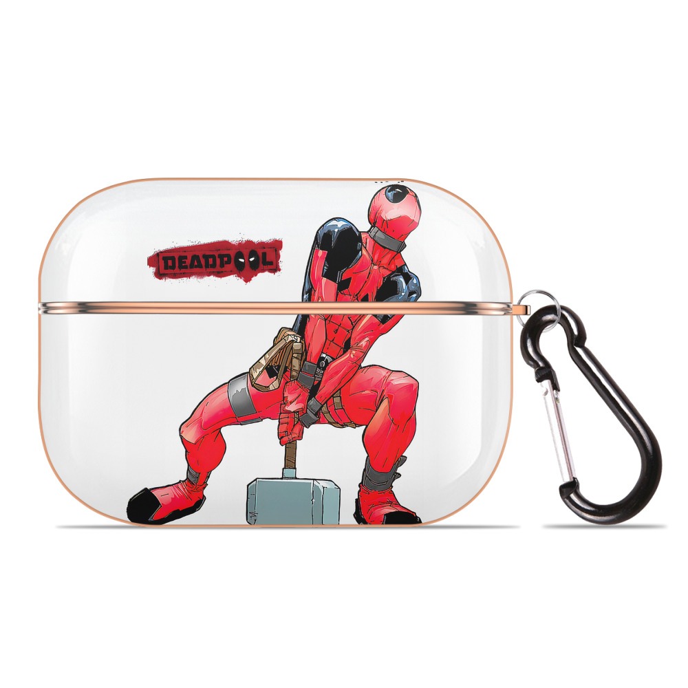 （画像用） Deadpool デッドプール 【AirPods Pro用】ハードシェル保護ケース｜耐衝撃・防指紋・カラビナ付き商品仕様