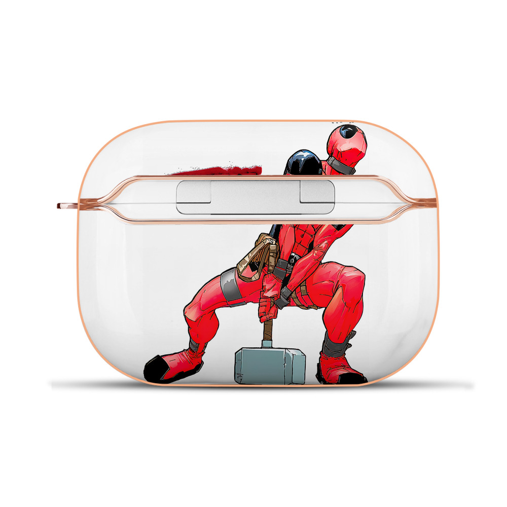 （画像用） Deadpool デッドプール 【AirPods Pro用】ハードシェル保護ケース｜耐衝撃・防指紋・カラビナ付き商品仕様