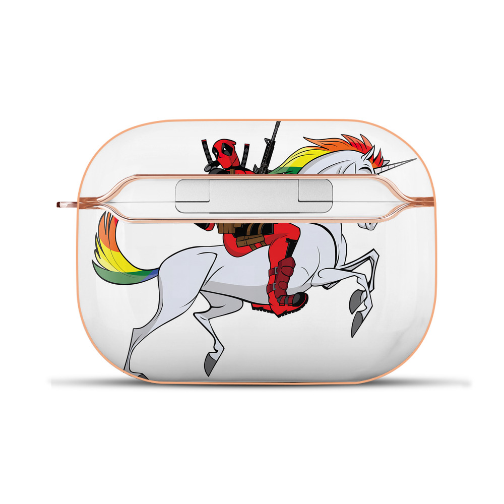 （画像用） Deadpool デッドプール 【AirPods Pro用】ハードシェル保護ケース｜耐衝撃・防指紋・カラビナ付き商品仕様
