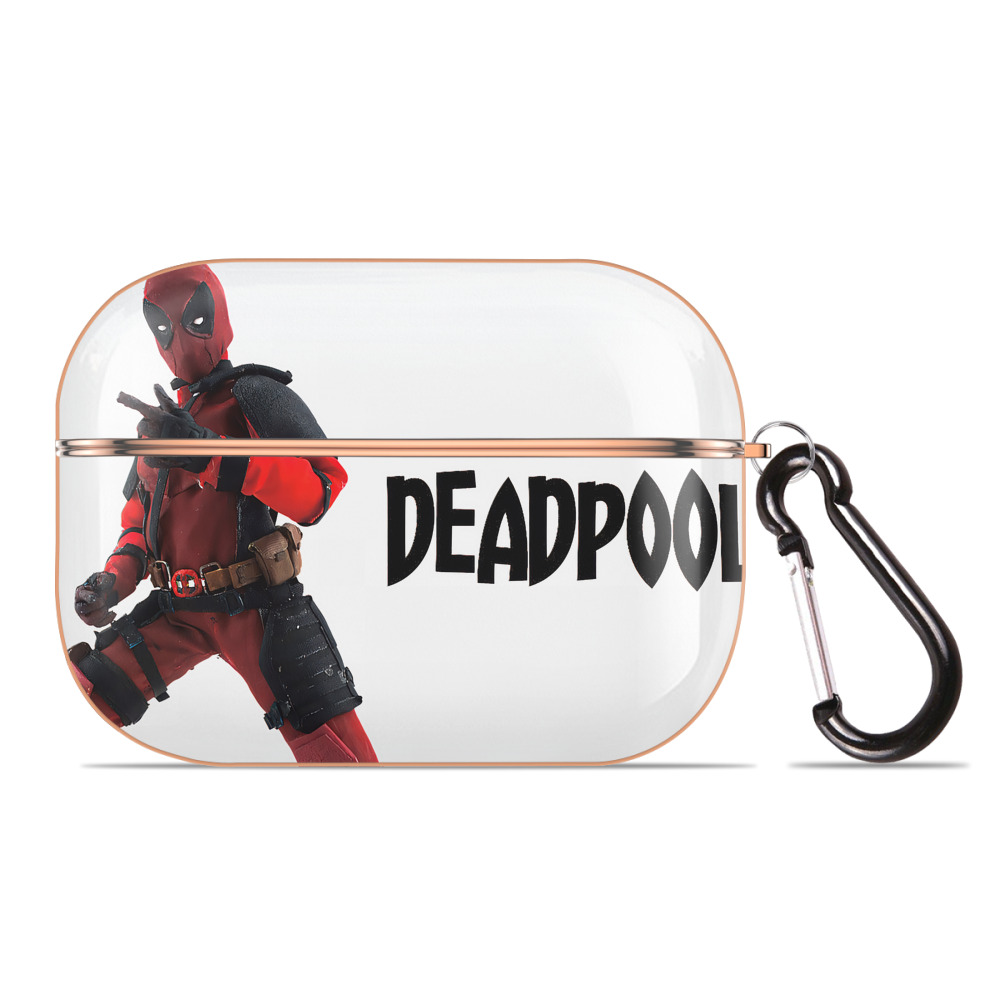 （画像用） Deadpool デッドプール 【AirPods Pro用】ハードシェル保護ケース｜耐衝撃・防指紋・カラビナ付き商品仕様