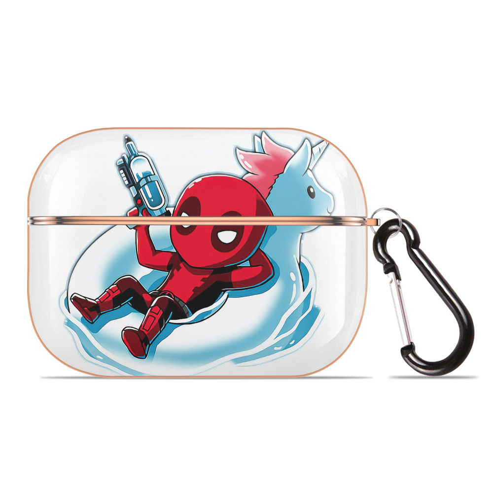 （画像用） Deadpool デッドプール 【AirPods Pro用】ハードシェル保護ケース｜耐衝撃・防指紋・カラビナ付き商品仕様