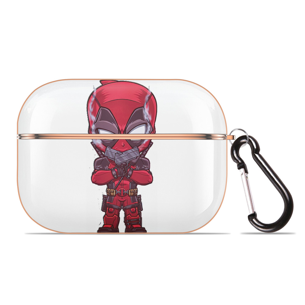 （画像用） Deadpool デッドプール 【AirPods Pro用】ハードシェル保護ケース｜耐衝撃・防指紋・カラビナ付き商品仕様