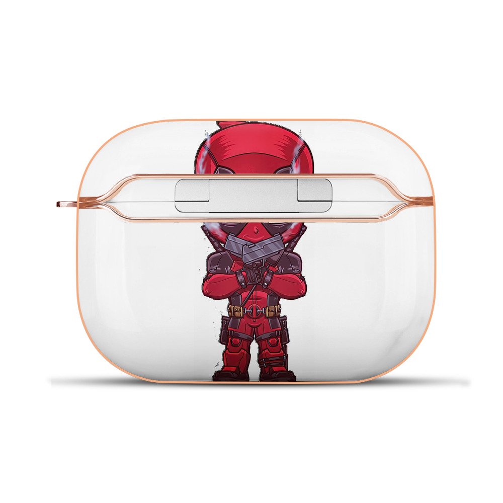 （画像用） Deadpool デッドプール 【AirPods Pro用】ハードシェル保護ケース｜耐衝撃・防指紋・カラビナ付き商品仕様