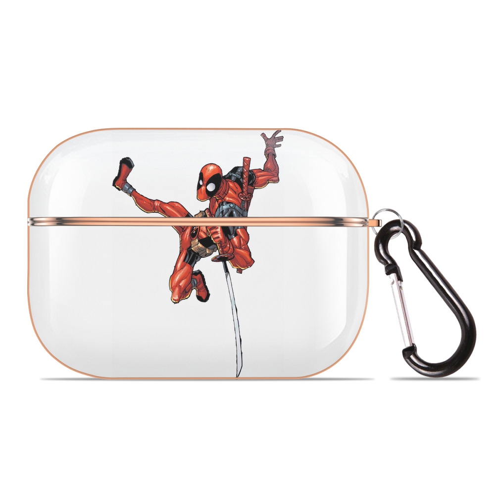 （画像用） Deadpool デッドプール 【AirPods Pro用】ハードシェル保護ケース｜耐衝撃・防指紋・カラビナ付き商品仕様