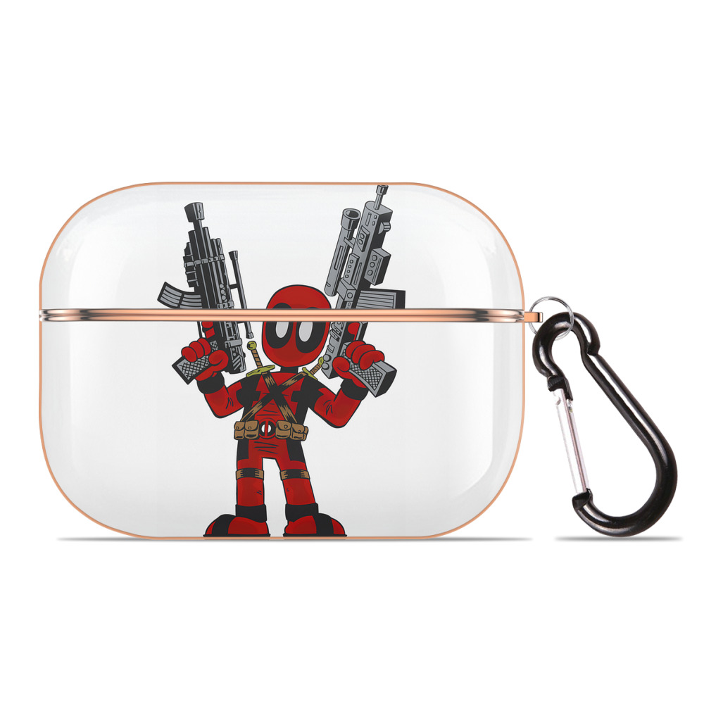 （画像用） Deadpool デッドプール 【AirPods Pro用】ハードシェル保護ケース｜耐衝撃・防指紋・カラビナ付き商品仕様