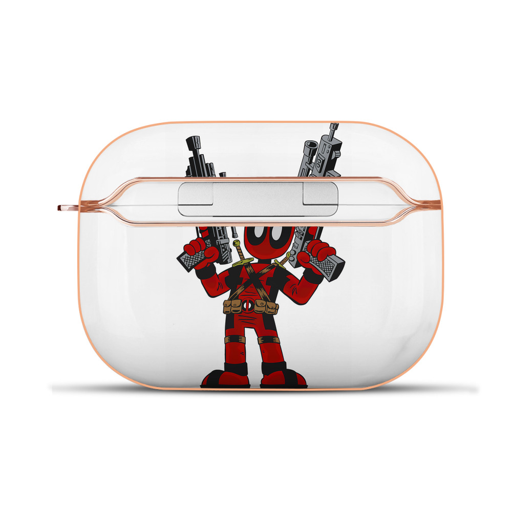 （画像用） Deadpool デッドプール 【AirPods Pro用】ハードシェル保護ケース｜耐衝撃・防指紋・カラビナ付き商品仕様