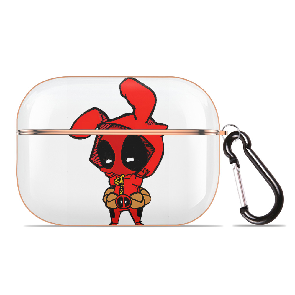 （画像用） Deadpool デッドプール 【AirPods Pro用】ハードシェル保護ケース｜耐衝撃・防指紋・カラビナ付き商品仕様