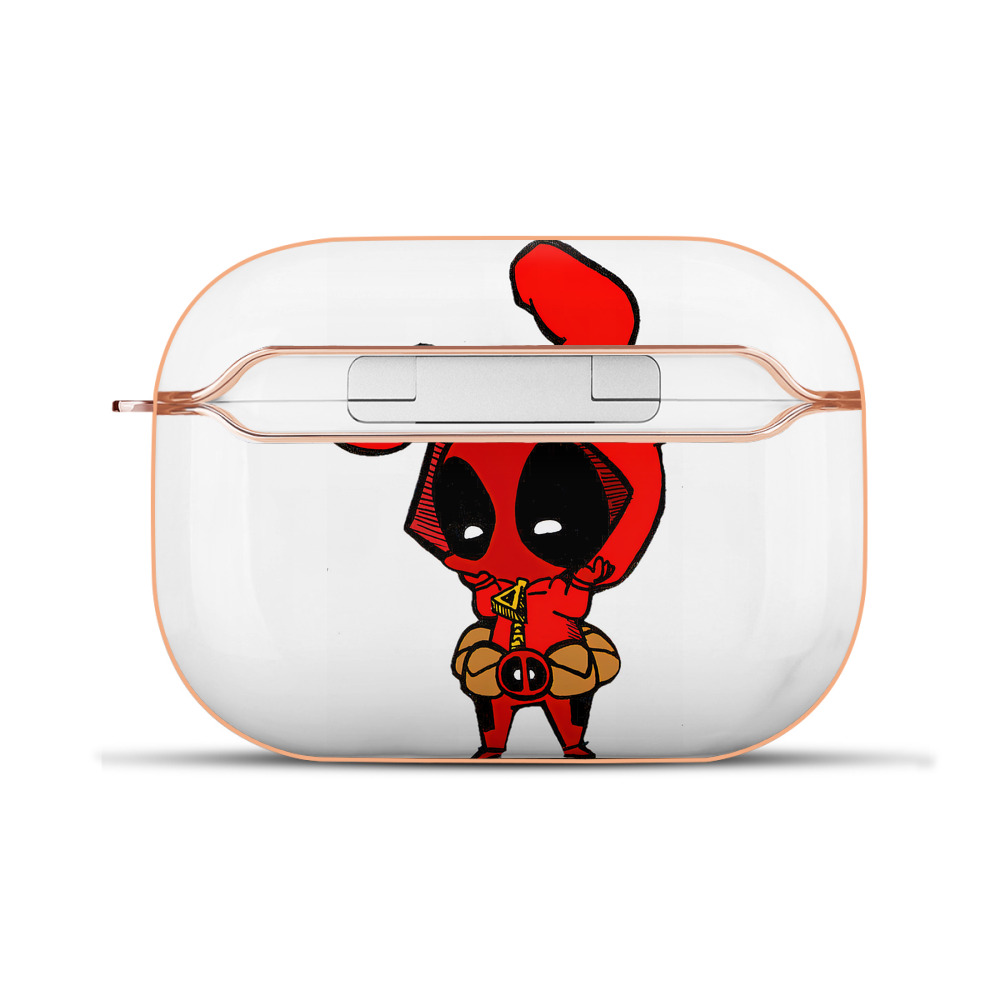 （画像用） Deadpool デッドプール 【AirPods Pro用】ハードシェル保護ケース｜耐衝撃・防指紋・カラビナ付き商品仕様