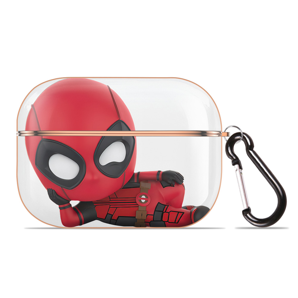 （画像用） Deadpool デッドプール 【AirPods Pro用】ハードシェル保護ケース｜耐衝撃・防指紋・カラビナ付き商品仕様