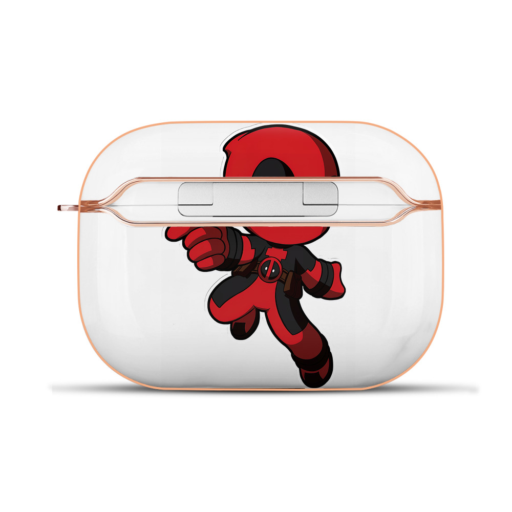 （画像用） Deadpool デッドプール 【AirPods Pro用】ハードシェル保護ケース｜耐衝撃・防指紋・カラビナ付き商品仕様