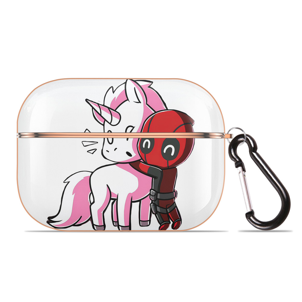 （画像用） Deadpool デッドプール 【AirPods Pro用】ハードシェル保護ケース｜耐衝撃・防指紋・カラビナ付き商品仕様