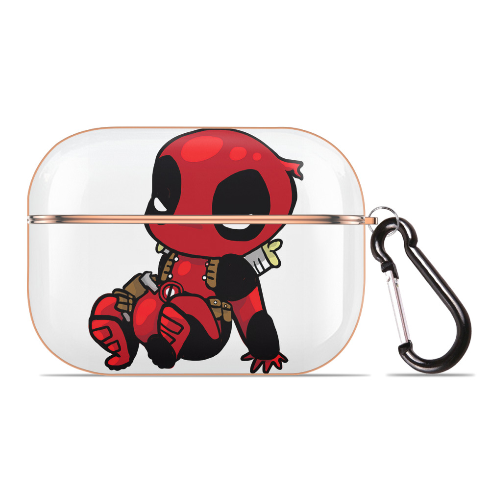 （画像用） Deadpool デッドプール 【AirPods Pro用】ハードシェル保護ケース｜耐衝撃・防指紋・カラビナ付き商品仕様