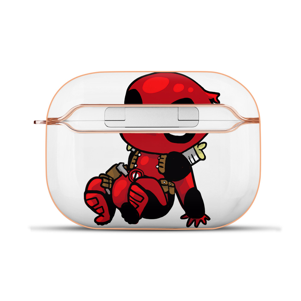 （画像用） Deadpool デッドプール 【AirPods Pro用】ハードシェル保護ケース｜耐衝撃・防指紋・カラビナ付き商品仕様