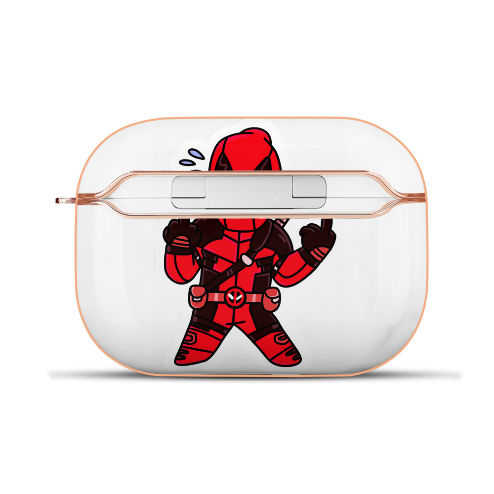 （画像用） Deadpool デッドプール 【AirPods Pro用】ハードシェル保護ケース｜耐衝撃・防指紋・カラビナ付き商品仕様