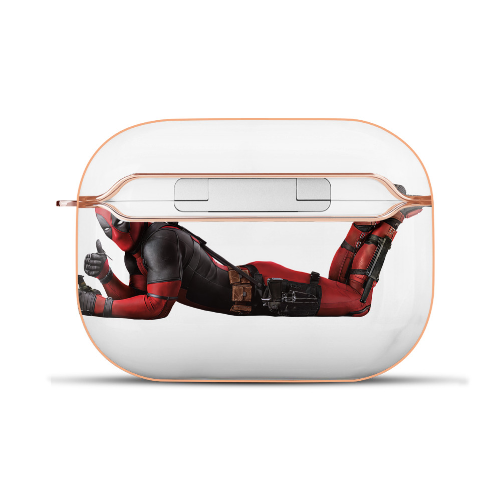 （画像用） Deadpool デッドプール 【AirPods Pro用】ハードシェル保護ケース｜耐衝撃・防指紋・カラビナ付き商品仕様