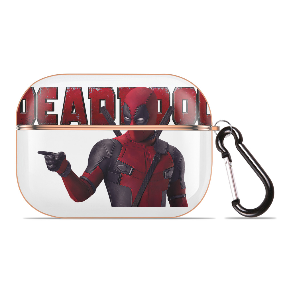 （画像用） Deadpool デッドプール 【AirPods Pro用】ハードシェル保護ケース｜耐衝撃・防指紋・カラビナ付き商品仕様