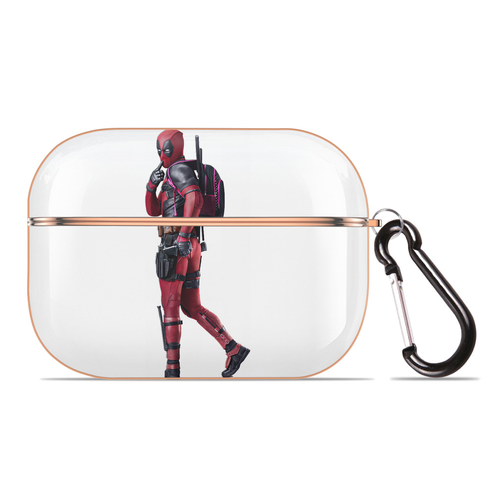 （画像用） Deadpool デッドプール 【AirPods Pro用】ハードシェル保護ケース｜耐衝撃・防指紋・カラビナ付き商品仕様