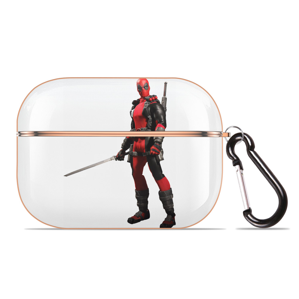 （画像用） Deadpool デッドプール 【AirPods Pro用】ハードシェル保護ケース｜耐衝撃・防指紋・カラビナ付き商品仕様