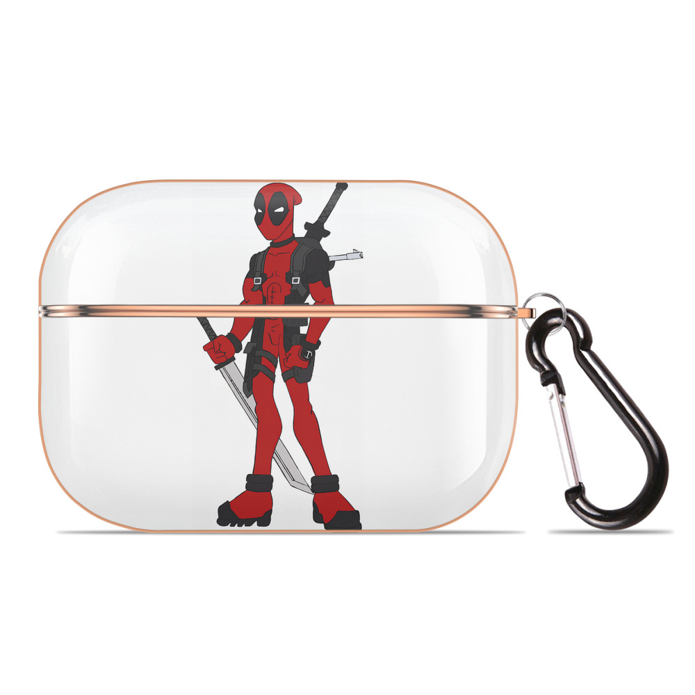（画像用） Deadpool デッドプール 【AirPods Pro用】ハードシェル保護ケース｜耐衝撃・防指紋・カラビナ付き商品仕様