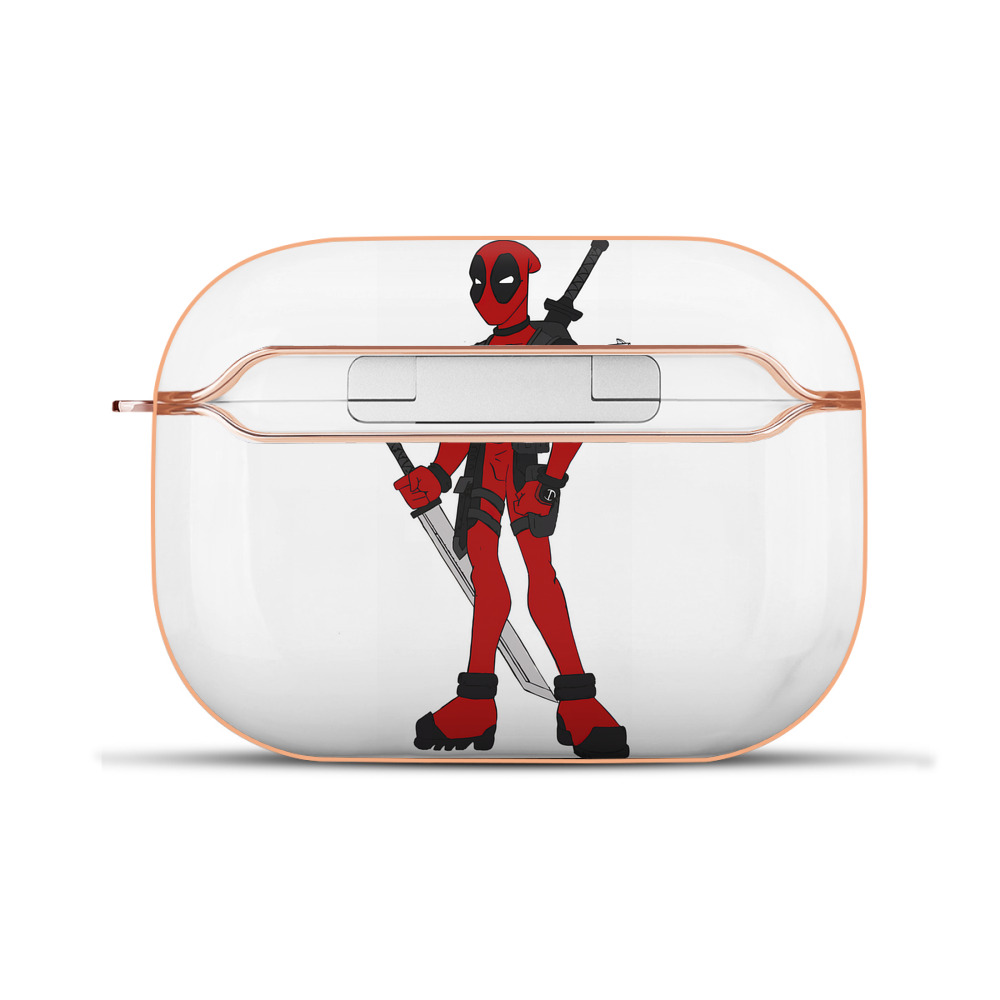 （画像用） Deadpool デッドプール 【AirPods Pro用】ハードシェル保護ケース｜耐衝撃・防指紋・カラビナ付き商品仕様