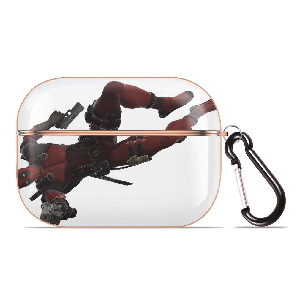 （画像用） Deadpool デッドプール 【AirPods Pro用】ハードシェル保護ケース｜耐衝撃・防指紋・カラビナ付き商品仕様
