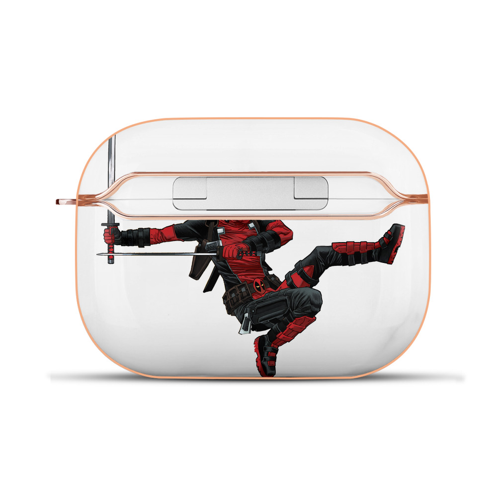 （画像用） Deadpool デッドプール 【AirPods Pro用】ハードシェル保護ケース｜耐衝撃・防指紋・カラビナ付き商品仕様