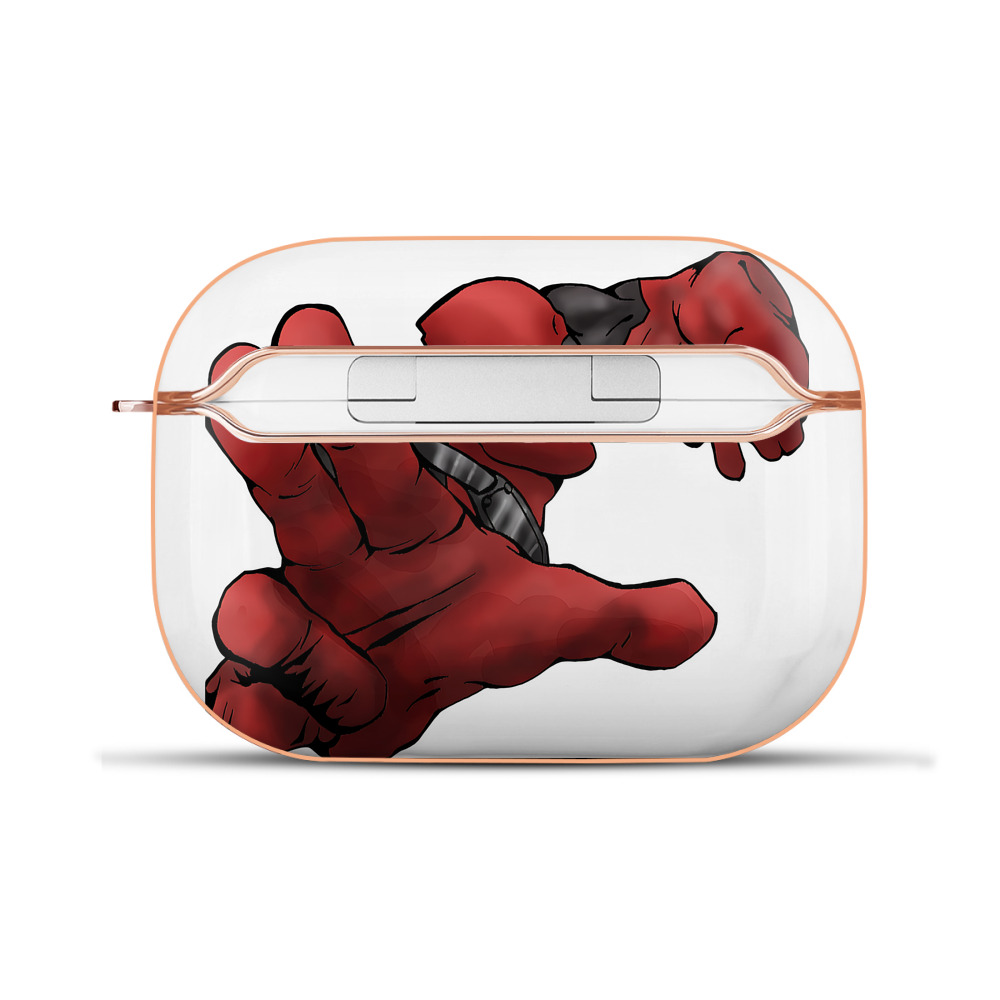 （画像用） Deadpool デッドプール 【AirPods Pro用】ハードシェル保護ケース｜耐衝撃・防指紋・カラビナ付き商品仕様