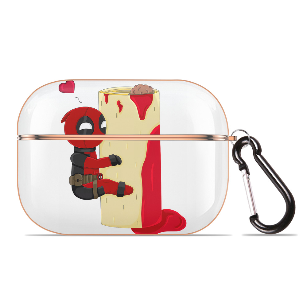 （画像用） Deadpool デッドプール 【AirPods Pro用】ハードシェル保護ケース｜耐衝撃・防指紋・カラビナ付き商品仕様