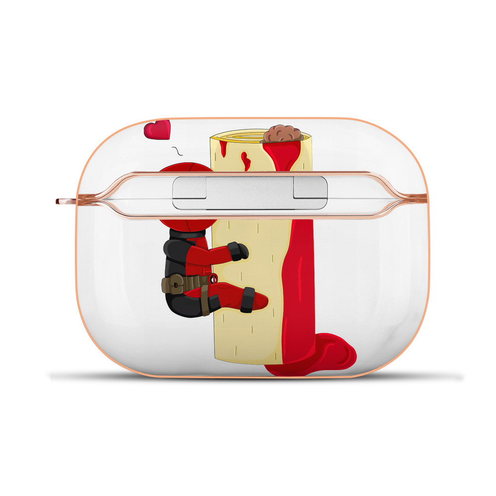 （画像用） Deadpool デッドプール 【AirPods Pro用】ハードシェル保護ケース｜耐衝撃・防指紋・カラビナ付き商品仕様