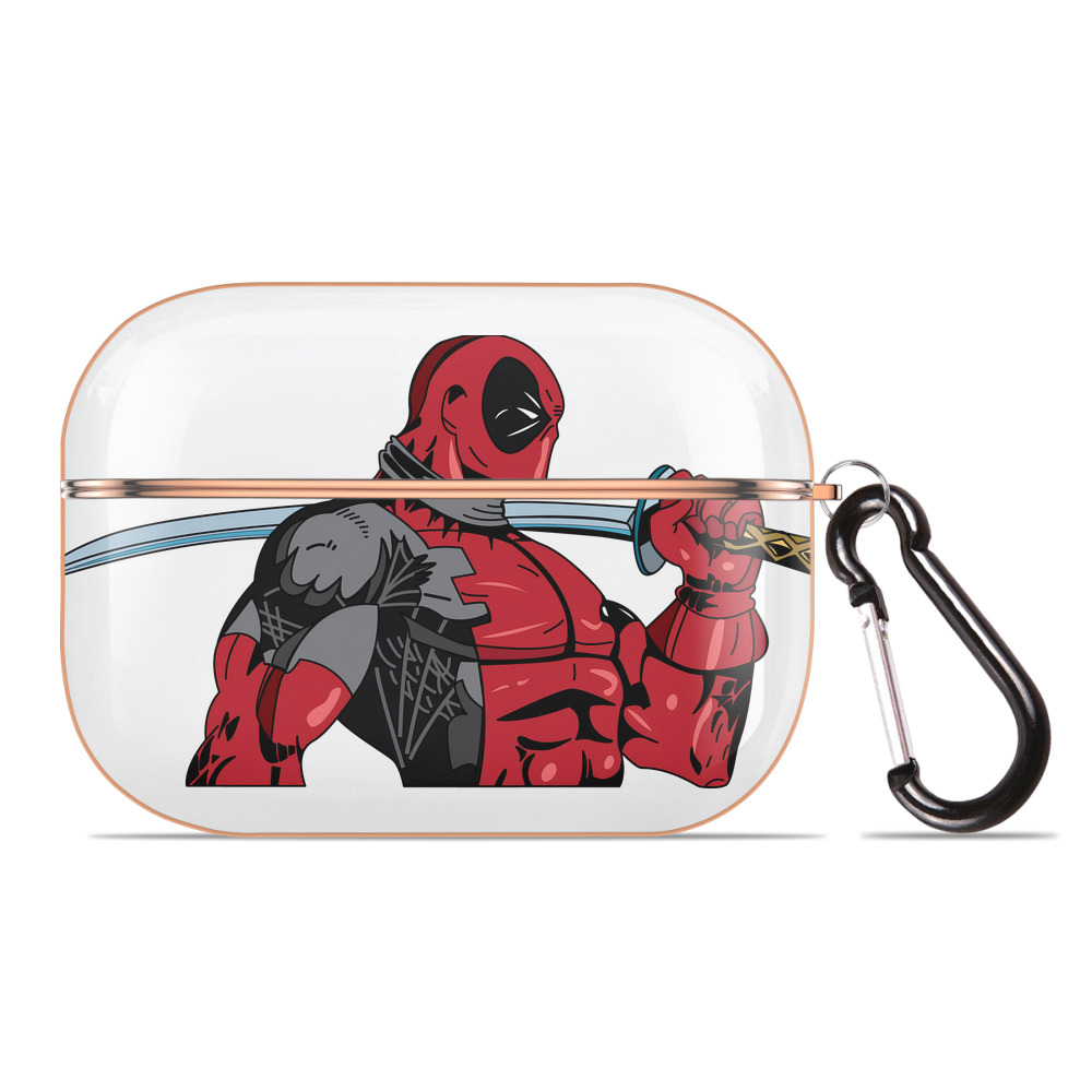 （画像用） Deadpool デッドプール 【AirPods Pro用】ハードシェル保護ケース｜耐衝撃・防指紋・カラビナ付き商品仕様