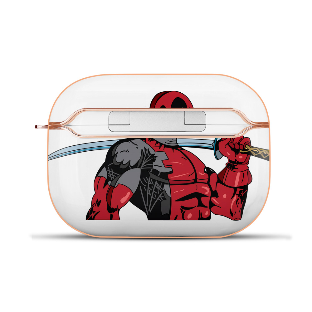 （画像用） Deadpool デッドプール 【AirPods Pro用】ハードシェル保護ケース｜耐衝撃・防指紋・カラビナ付き商品仕様