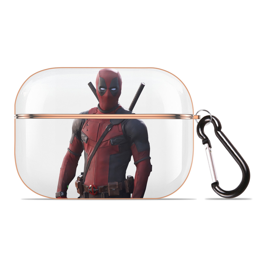 （画像用） Deadpool デッドプール 【AirPods Pro用】ハードシェル保護ケース｜耐衝撃・防指紋・カラビナ付き商品仕様