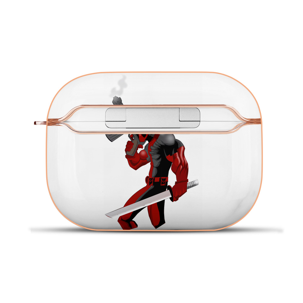 （画像用） Deadpool デッドプール 【AirPods Pro用】ハードシェル保護ケース｜耐衝撃・防指紋・カラビナ付き商品仕様