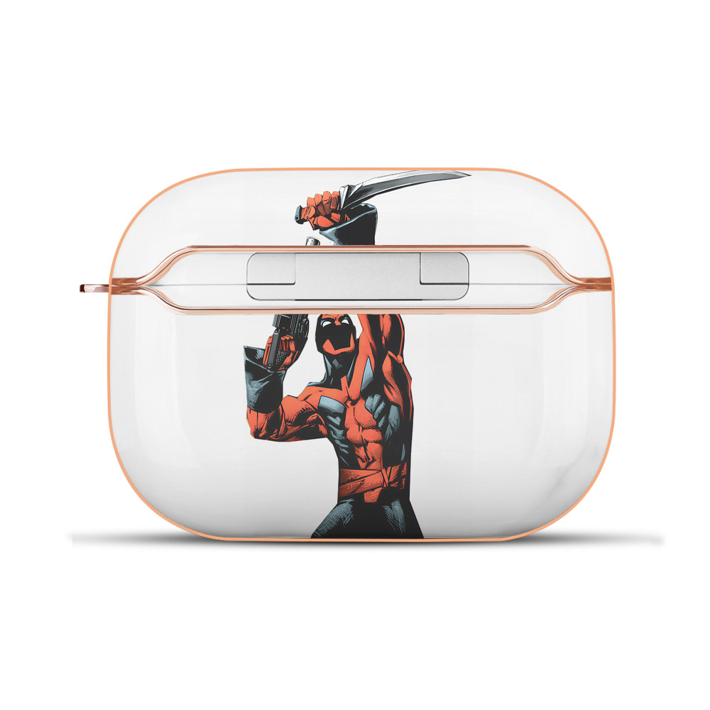 （画像用） Deadpool デッドプール 【AirPods Pro用】ハードシェル保護ケース｜耐衝撃・防指紋・カラビナ付き商品仕様