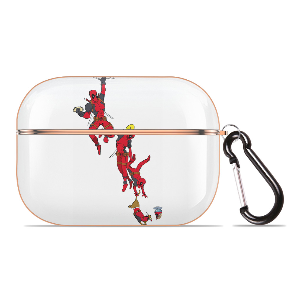 （画像用） Deadpool デッドプール 【AirPods Pro用】ハードシェル保護ケース｜耐衝撃・防指紋・カラビナ付き商品仕様