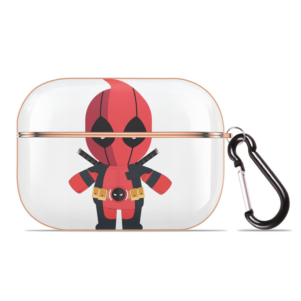 （画像用） Deadpool デッドプール 【AirPods Pro用】ハードシェル保護ケース｜耐衝撃・防指紋・カラビナ付き商品仕様