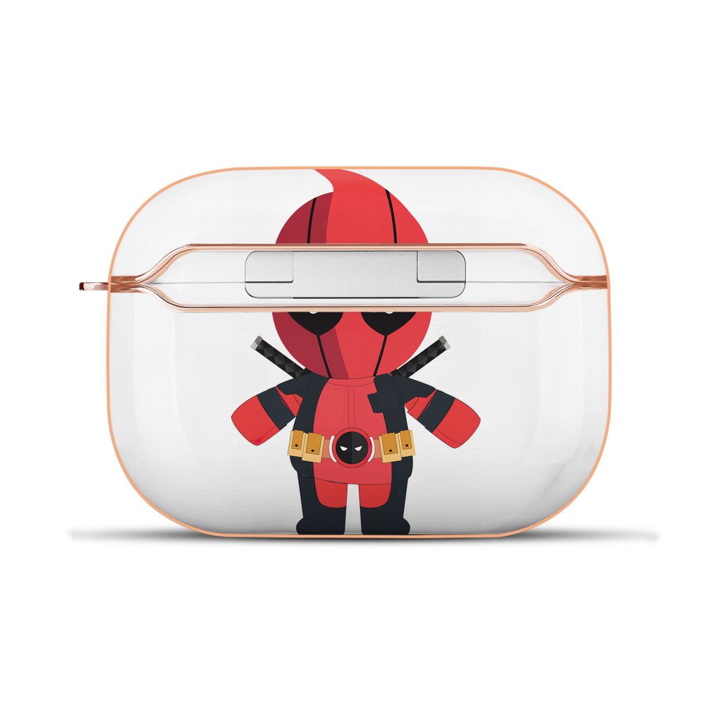 （画像用） Deadpool デッドプール 【AirPods Pro用】ハードシェル保護ケース｜耐衝撃・防指紋・カラビナ付き商品仕様