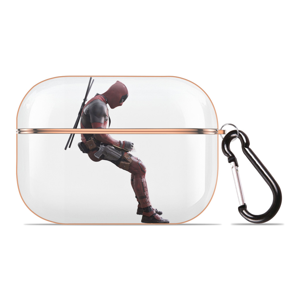 （画像用） Deadpool デッドプール 【AirPods Pro用】ハードシェル保護ケース｜耐衝撃・防指紋・カラビナ付き商品仕様