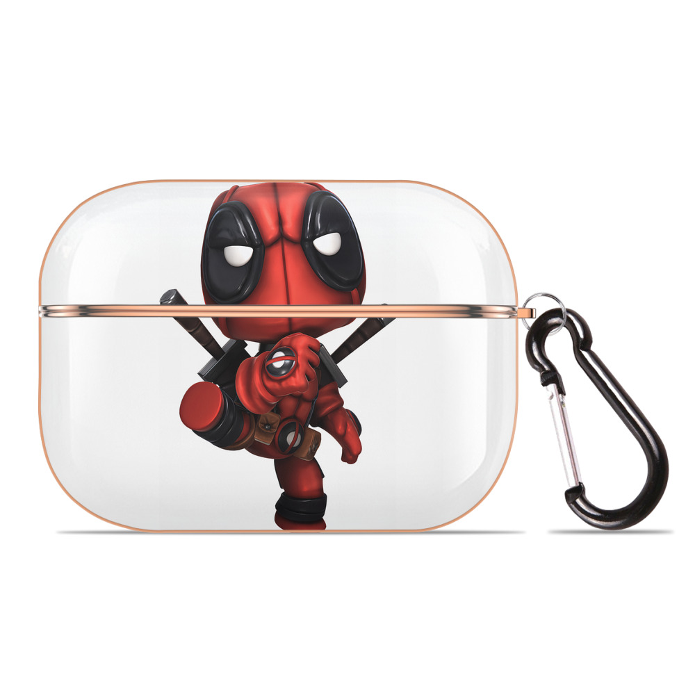 （画像用） Deadpool デッドプール 【AirPods Pro用】ハードシェル保護ケース｜耐衝撃・防指紋・カラビナ付き商品仕様