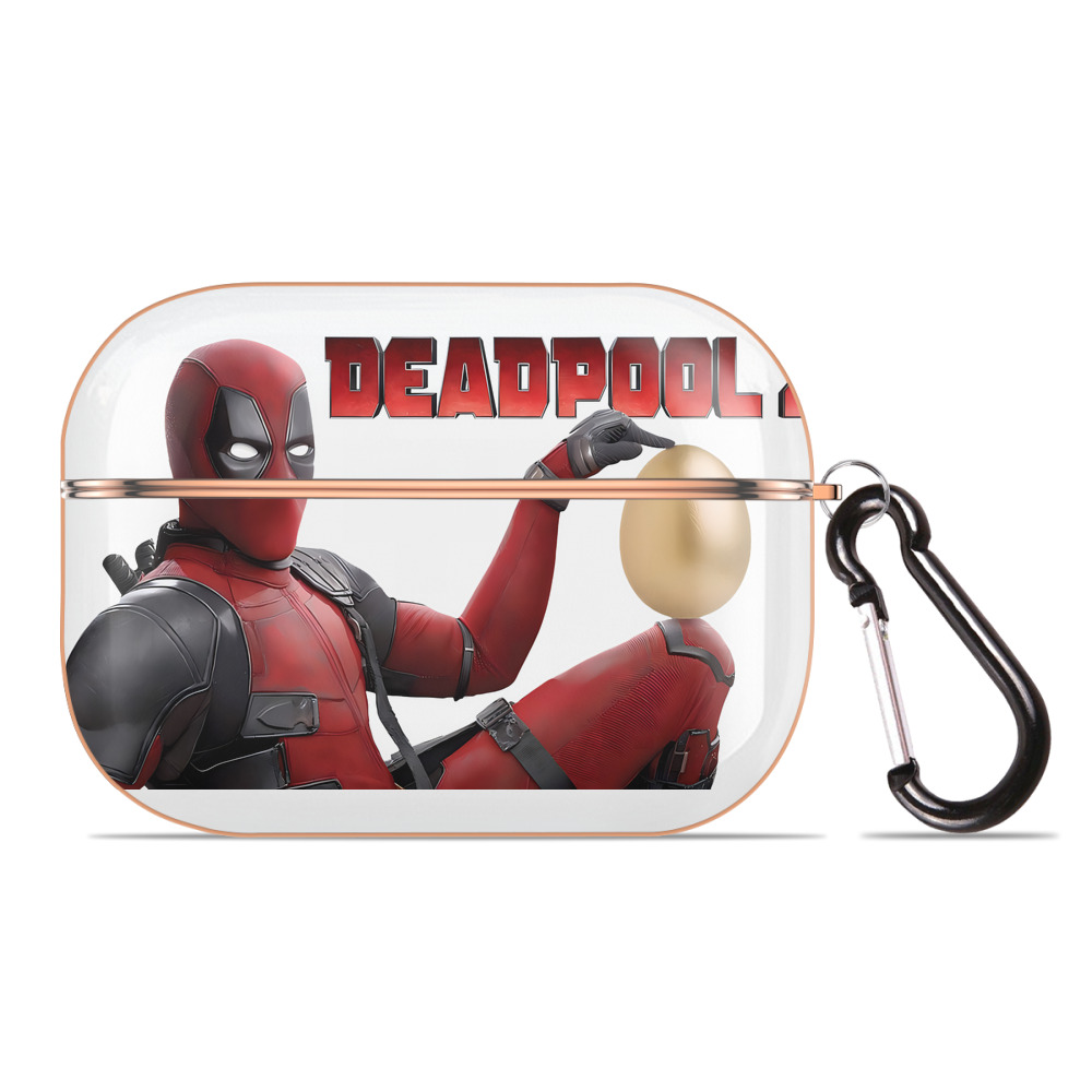 （画像用） Deadpool デッドプール 【AirPods Pro用】ハードシェル保護ケース｜耐衝撃・防指紋・カラビナ付き商品仕様