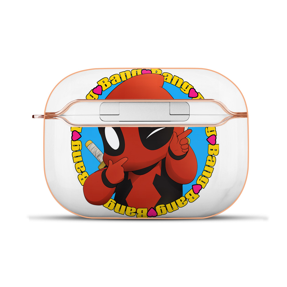 （画像用） Deadpool デッドプール 【AirPods Pro用】ハードシェル保護ケース｜耐衝撃・防指紋・カラビナ付き商品仕様